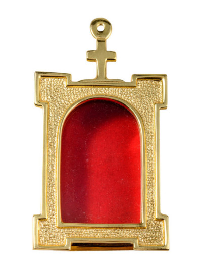 Relicario de muro dorado 6,5x11,5 cm
