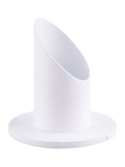 Candelero Aluminio blanco D 4 cm