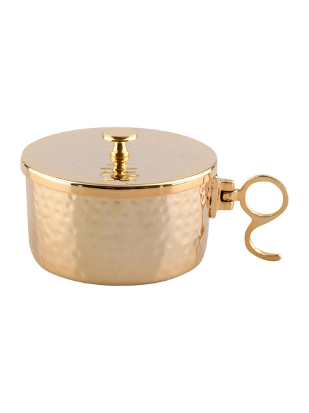 Copón dorado D 10 cm H 5,5 cm