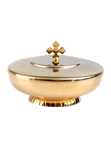 Copón dorado D 9,5 cm