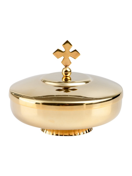 Copón dorado D 12 cm
