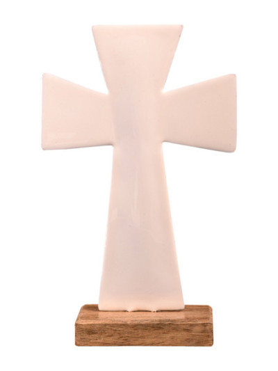 Cruz blanca H 20 cm