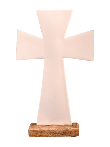 Cruz blanca H 26 cm
