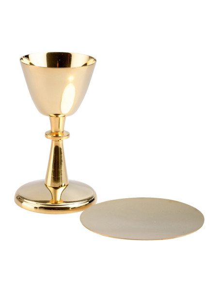 Cáliz dorado H 13 cm