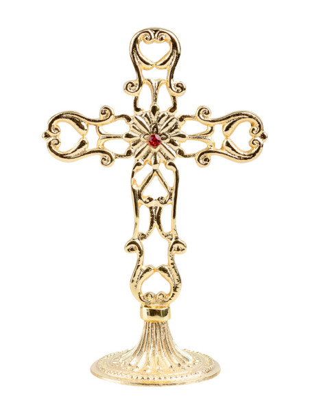 Cruz dorada H 21 cm