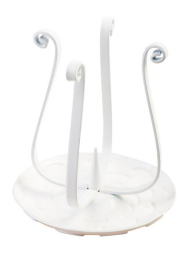 Candelero de hierro blanco H 11,5 cm