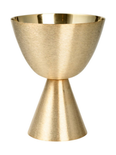 Cáliz dorado H 15 cm