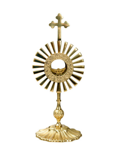 Ostensorio dorado H 33 cm