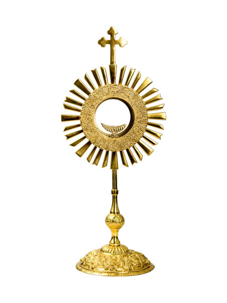 Ostensorio dorado H 47 cm