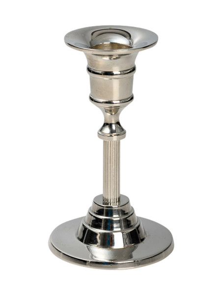 Candelero niquelado H 12 cm
