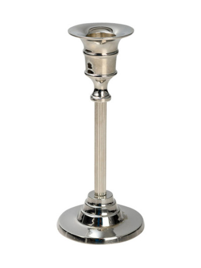 Candelero niquelado H 16 cm