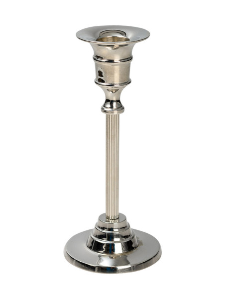 Candelero niquelado H 16 cm