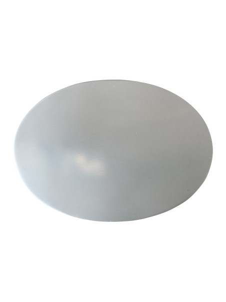 Plato de acero inoxidable pulido 10x8 cm