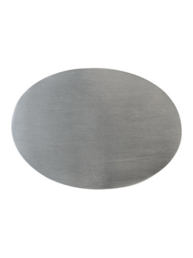 Plato de acero inoxidable mate 13,5x10 cm