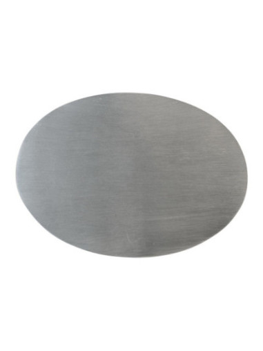 Plato de acero inoxidable mate 17x12 cm