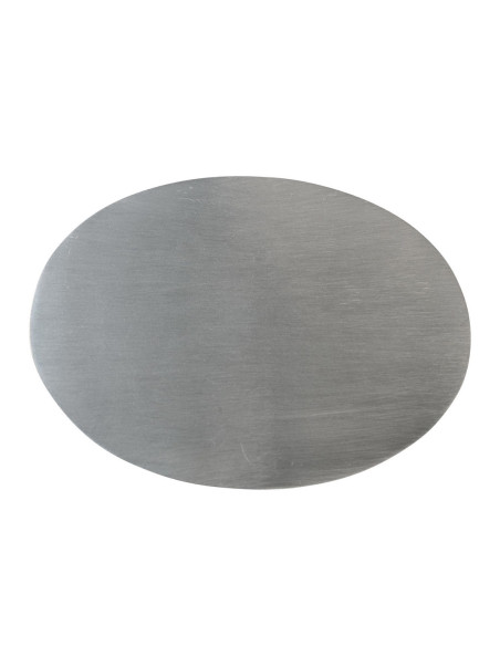 Plato de acero inoxidable mate 17x12 cm