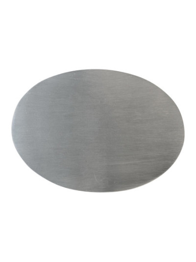 Plato de acero inoxidable mate 20,5x14 cm