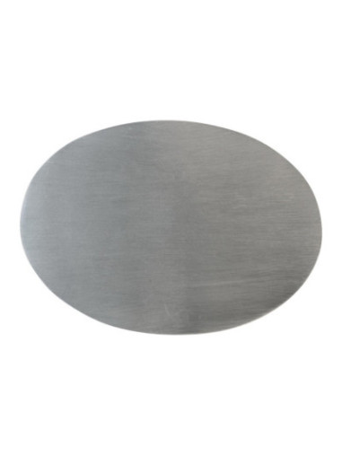 Plato de acero inoxidable mate 20,5x14 cm