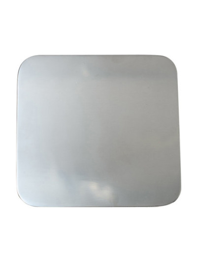 Plato de acero inoxidable pulido 10x10 cm