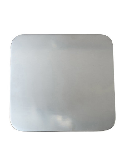 Plato de acero inoxidable pulido 12x12 cm