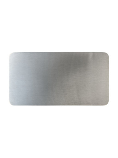 Plato de acero inoxidable mate 30x16 cm