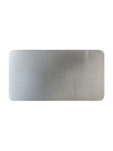 Plato de acero inoxidable mate 30x16 cm