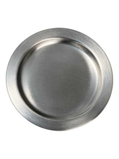 Plato de acero inoxidable mate D 11 cm