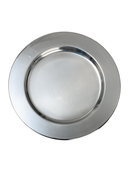 Plato de acero inoxidable pulido D 17 cm