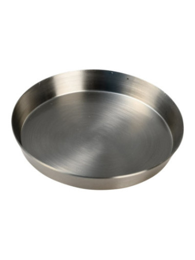 Plato de acero inoxidable mate D 8 cm interior