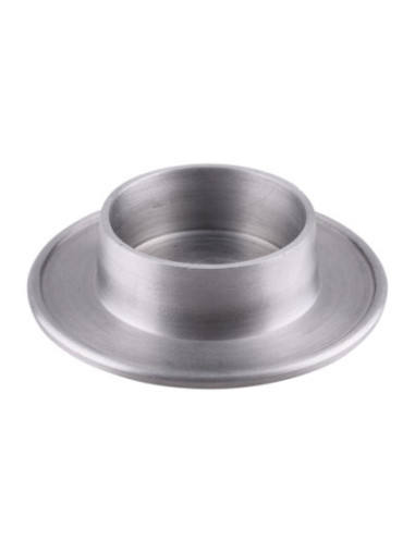 Candelero de aluminio mate D 8 cm interno