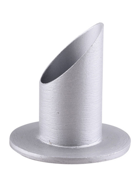 Candelero Aluminio plata D 4 cm