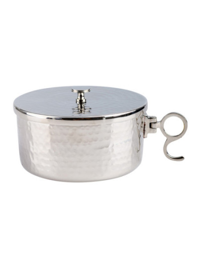 Copón niquelado, apilable D 13 cm H 6,5 cm