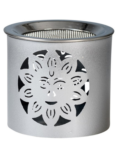 Quemador de incienso, hierro, plateado  H 6 cm