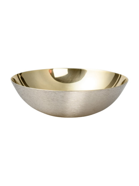 Cuenco anfitrión niquelado, dorado D 15,5 cm