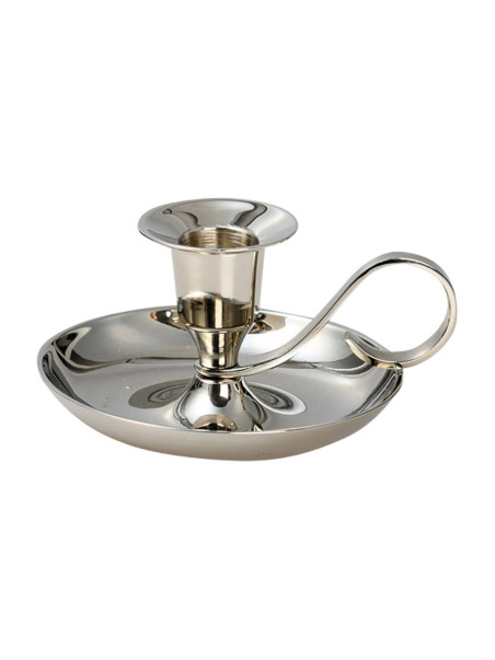 Candelero clásico niquelado H 5 cm