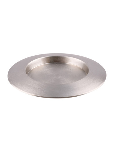 Candelero de aluminio niquelado D 13 cm interno
