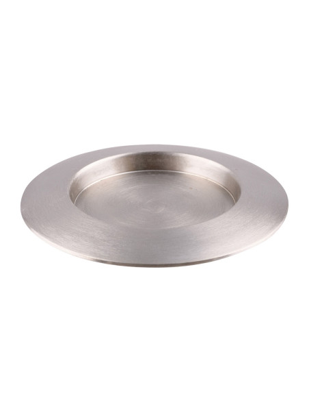 Candelero de aluminio niquelado D 13 cm interno