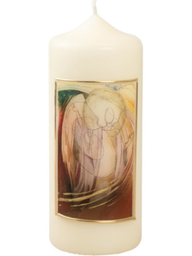 VelaArtística Angel oro H 15 cm D 6 cm