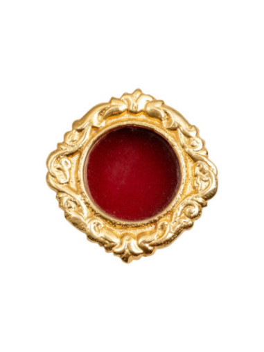 Relicario de bolsillo dorado D 3,5 cm