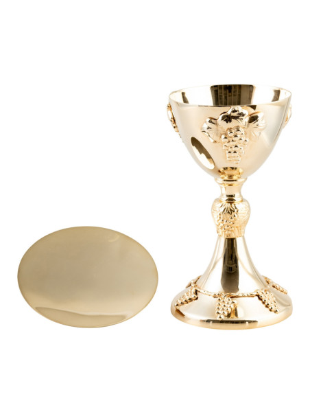 Cáliz dorado H 21,5 cm