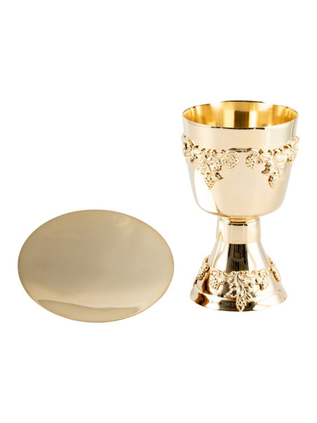 Cáliz dorado H 17 cm