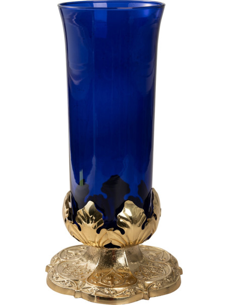 Luz eterna, azul H 30 cm
