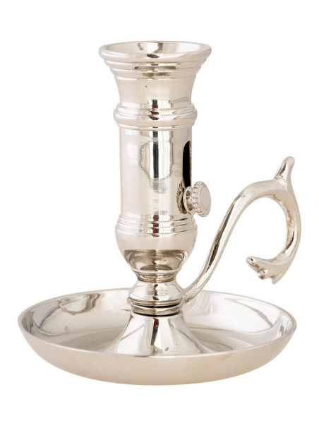 Candelabro niquelado H 11 cm