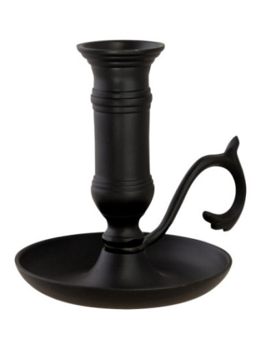 Candelabro de hierro negro H 11 cm