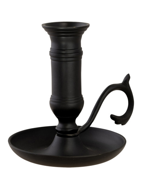 Candelabro de hierro negro H 11 cm