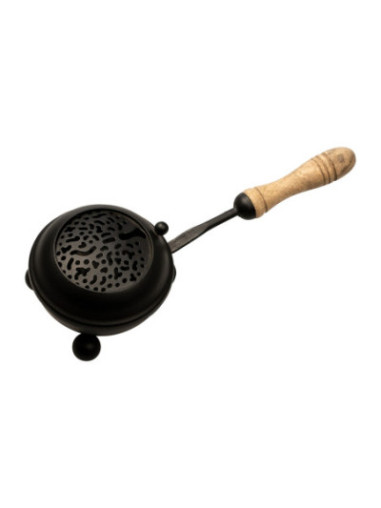 Sartén para incienso, hierro negro D 8 cm