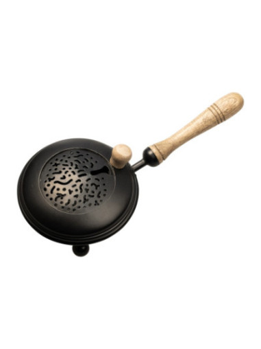 Sartén para incienso, hierro negro D 12 cm