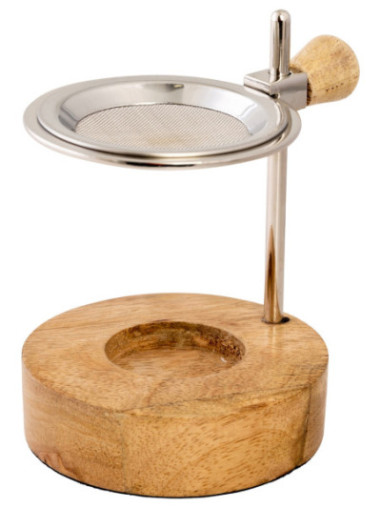 Quemador de incienso niquelado H 12,5 cm ajustable