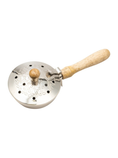 Sartén para incienso, Árbol de la vida niquelado L 20 cm