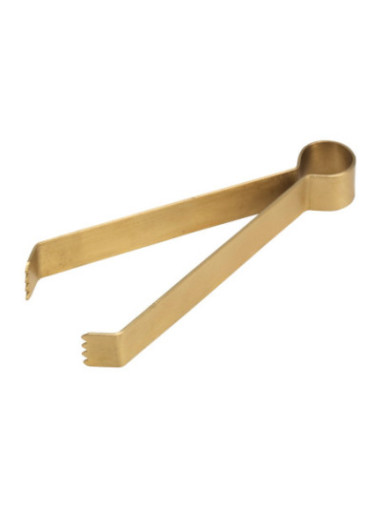 Pinza para carbón latón L 12 cm